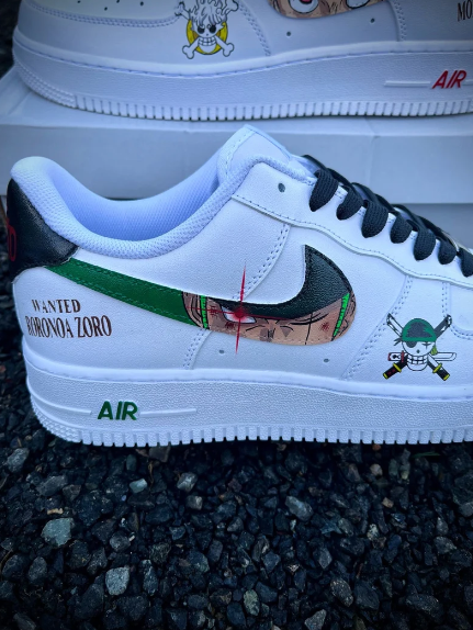 WHITE LUFFY SNEAKERS