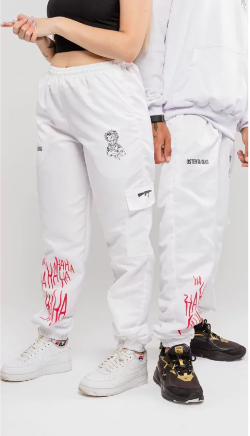 WHITE JOKER PANTS